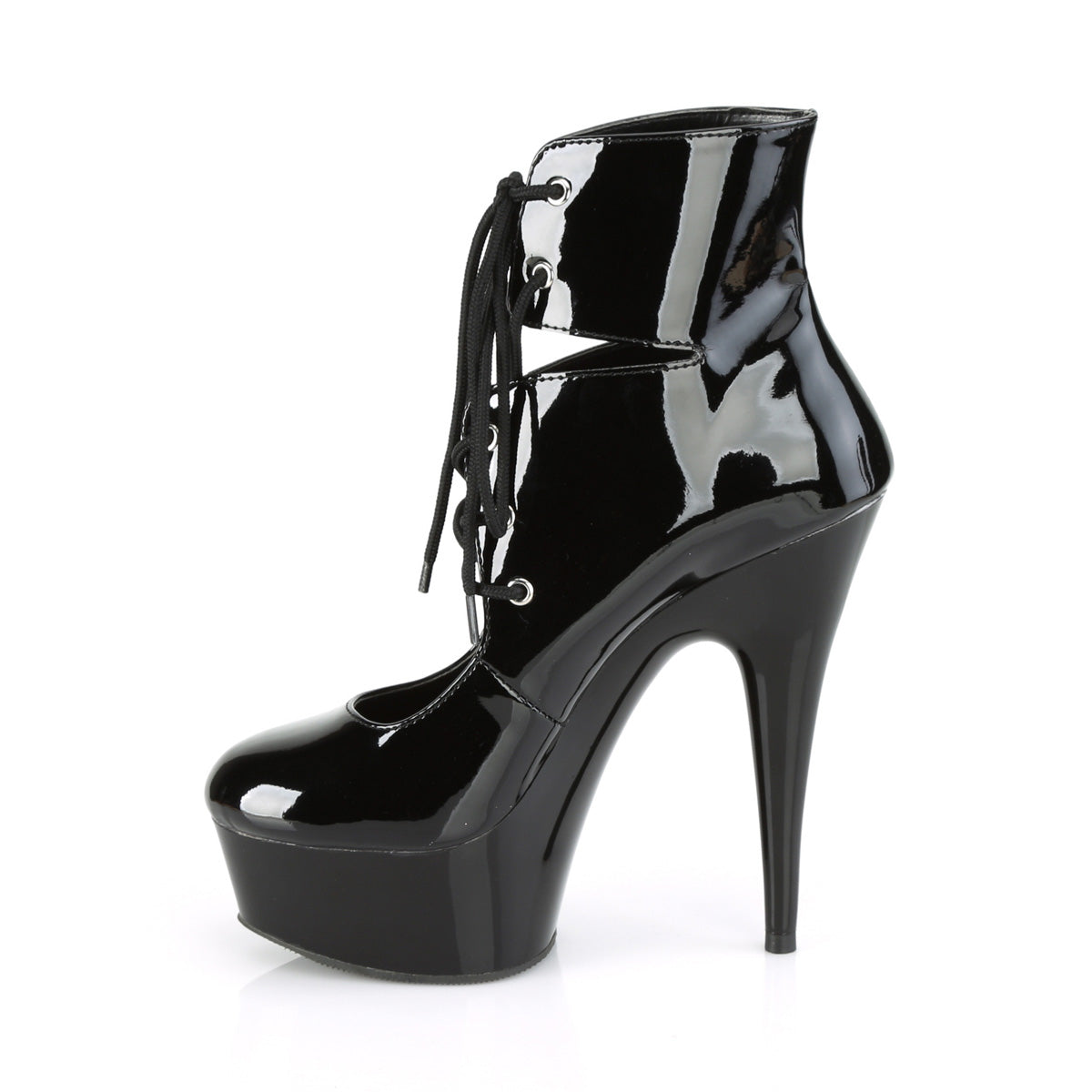 Pleaser Delight 600-22 Lace-Up Ankle Boot - Black - Bild 3