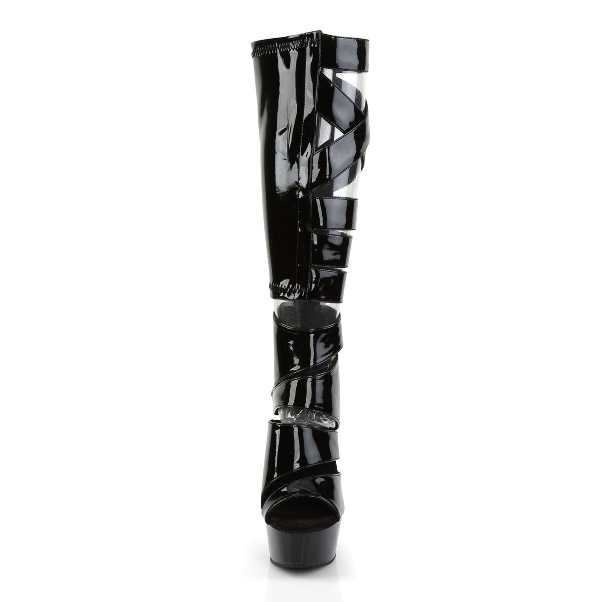 Pleaser Delight 600-49 Knee High Boot - Black - Bild 2