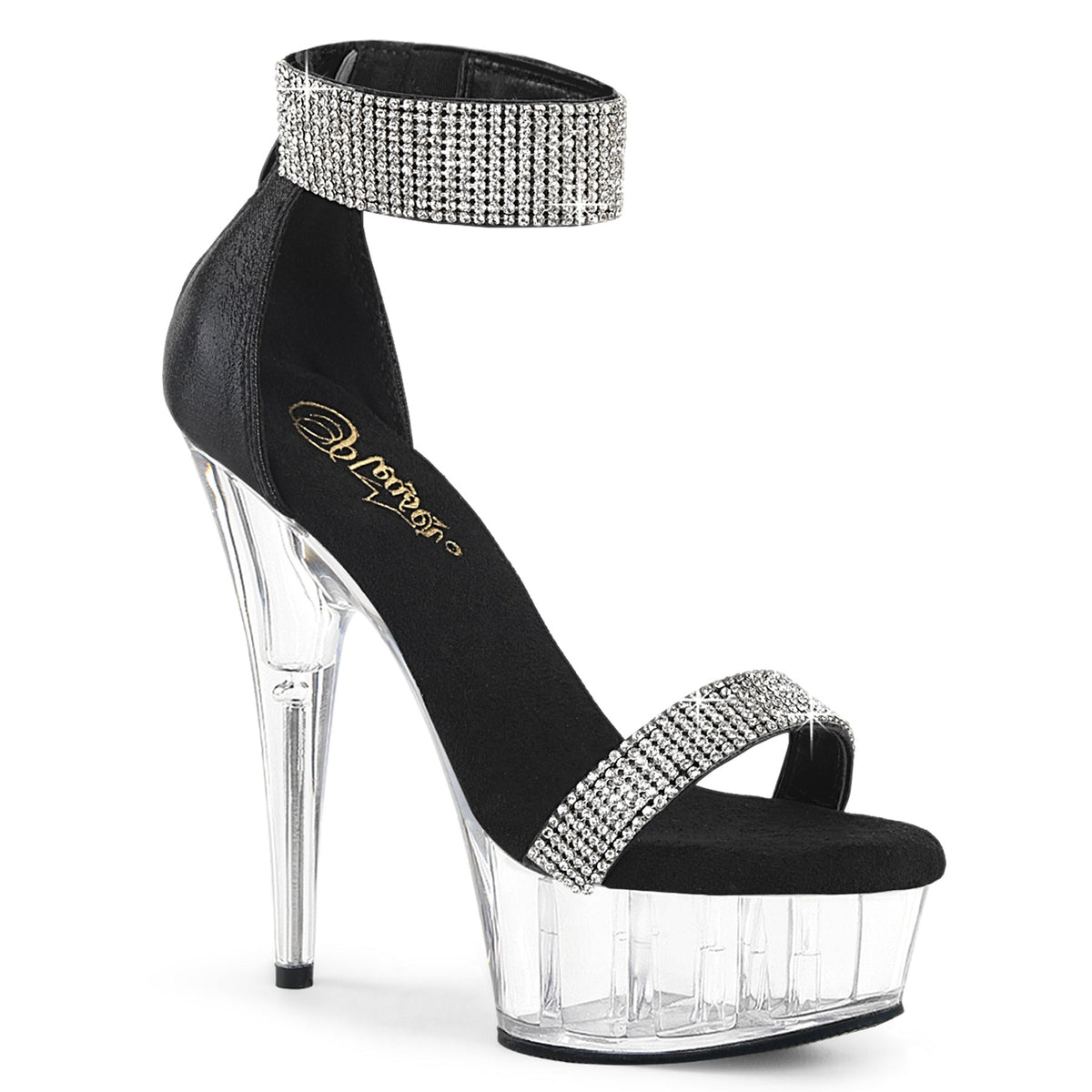 Pleaser Delight 641 Crystal Sandal