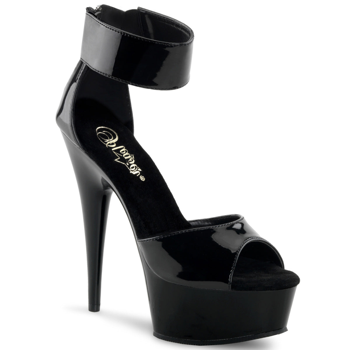 Pleaser Delight 670-3 Sandal - Black