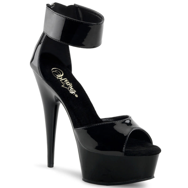 Pleaser Delight 670-3 Sandal - Black