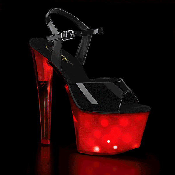 Pleaser Discolite 709 Strap Sandal