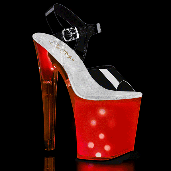 Pleaser Discolite 808 Strap Sandal