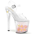 Pleaser Enchant 708AQUA-01 Strap Sandal