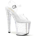 Pleaser Enchant 708RS-01 Crystal Sandal