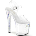 Pleaser Enchant 708RS-02 Crystal Sandal