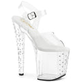 Pleaser Enchant 708RS Strap Sandal - Clear