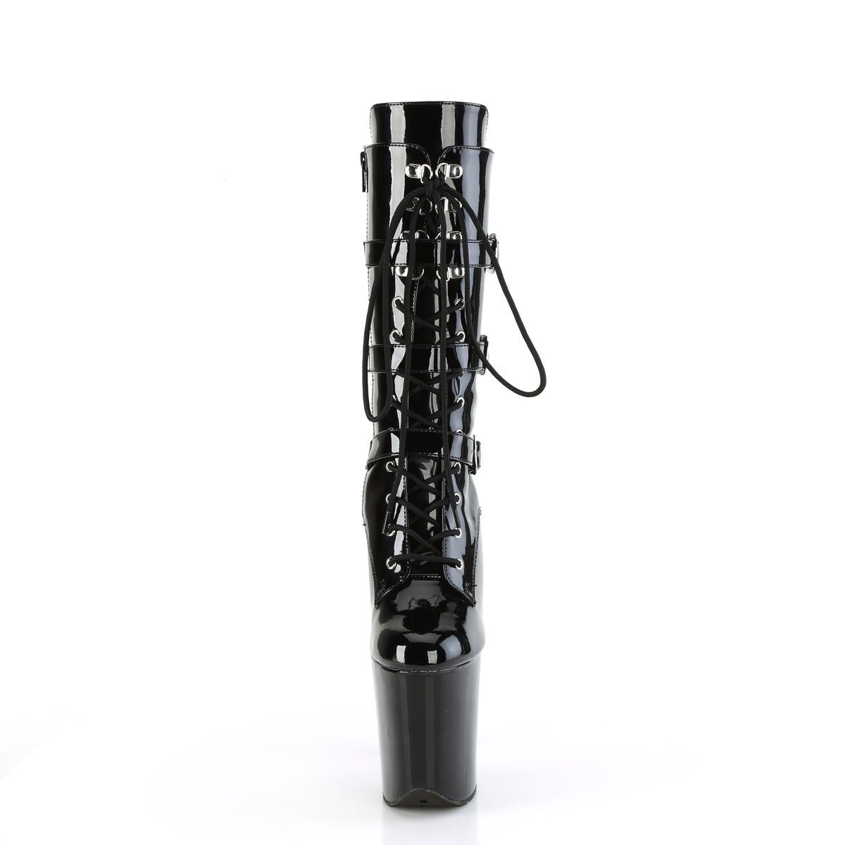 Pleaser Flamingo 1053 Lace-Up Boot - Black - Bild 2