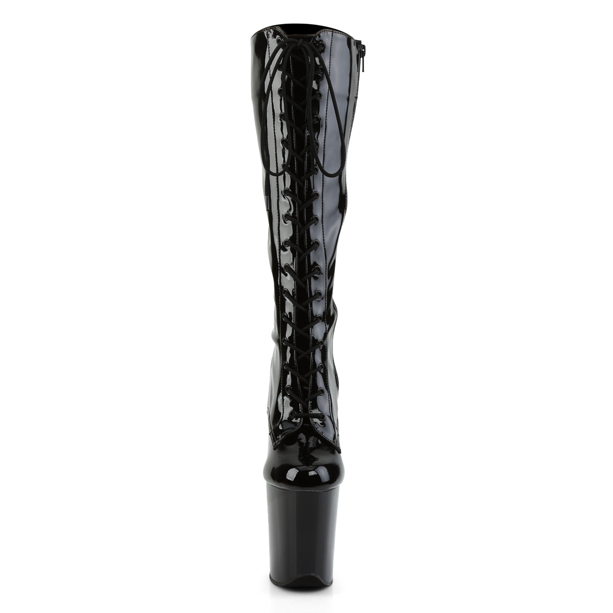 Pleaser Flamingo 2023 Lace-Up Knee High Boot - Black - Bild 2