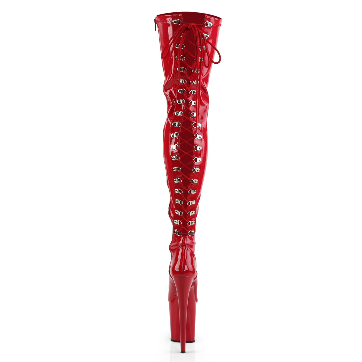 Pleaser Flamingo 3063 Lace-Up Boot - Red - Bild 4