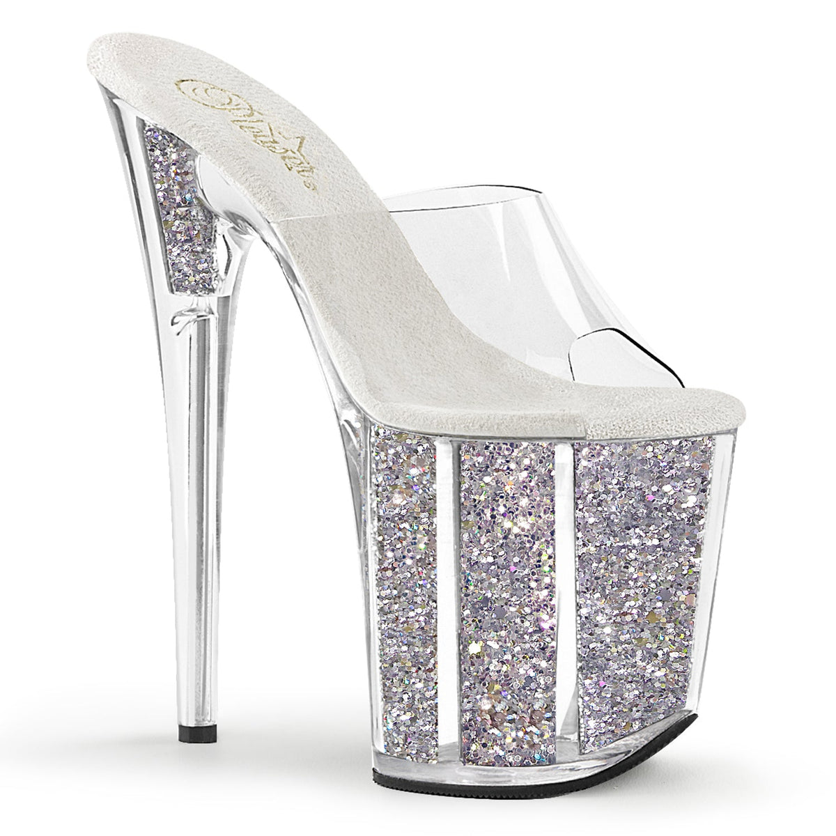 Pleaser Flamingo 801G Glitter Slide