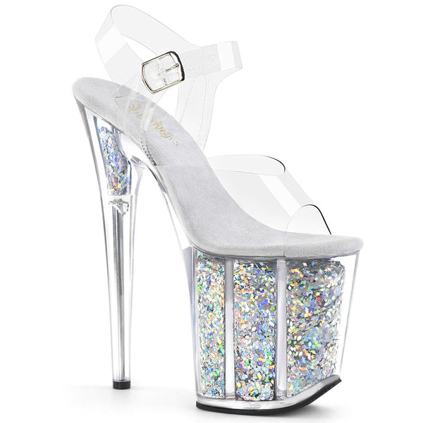Pleaser Flamingo 808GF Glitter Sandal