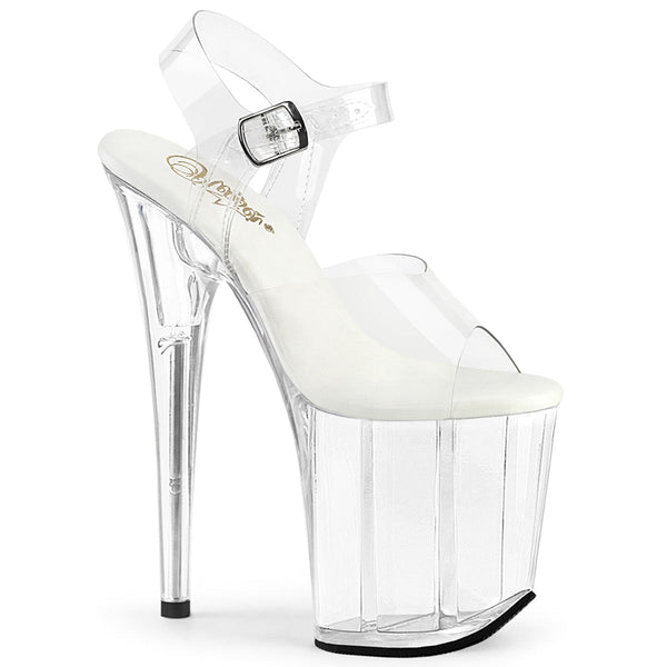 Pleaser Flamingo 808VL Strap Sandal - Clear