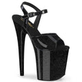 Pleaser Flamingo 809GP Strap Sandal - Black