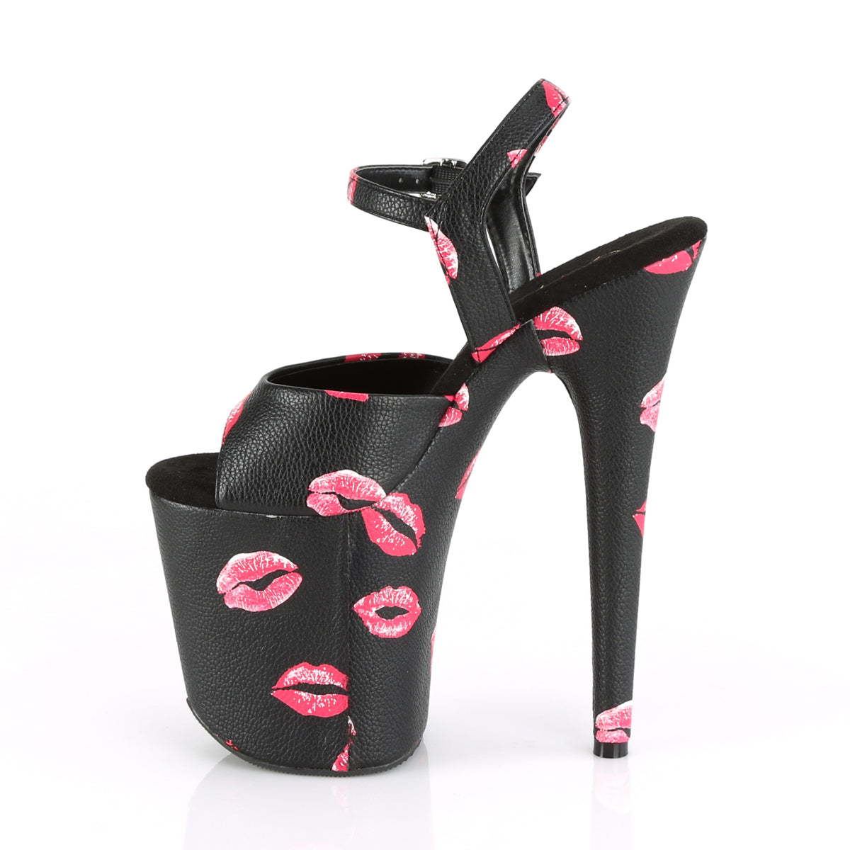 Pleaser Flamingo 809KISSES Strap Sandal - Black - Bild 3