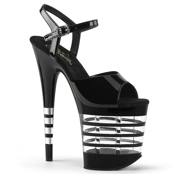 Pleaser Flamingo 809LN Strap Sandal - Black