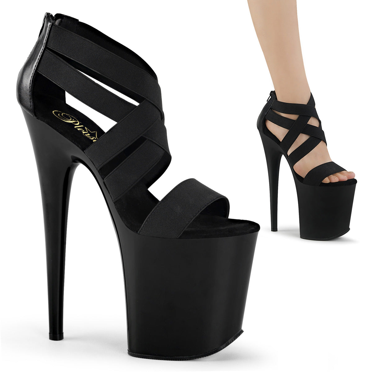 Pleaser Flamingo 869 Sandal - Black