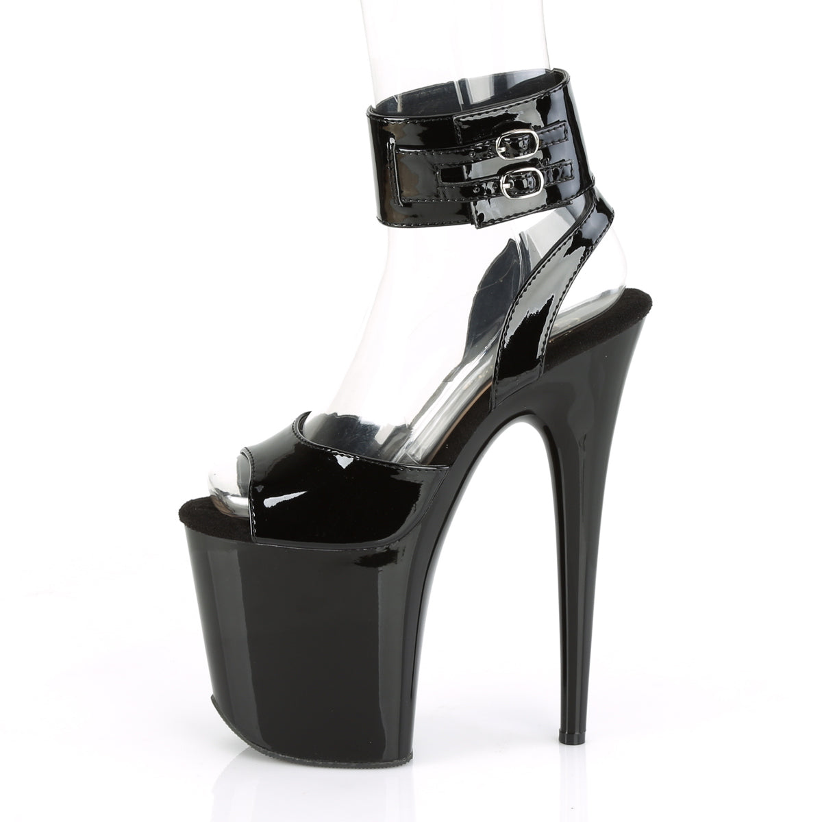 Pleaser Flamingo 891 Strap Sandal - Black - Bild 3