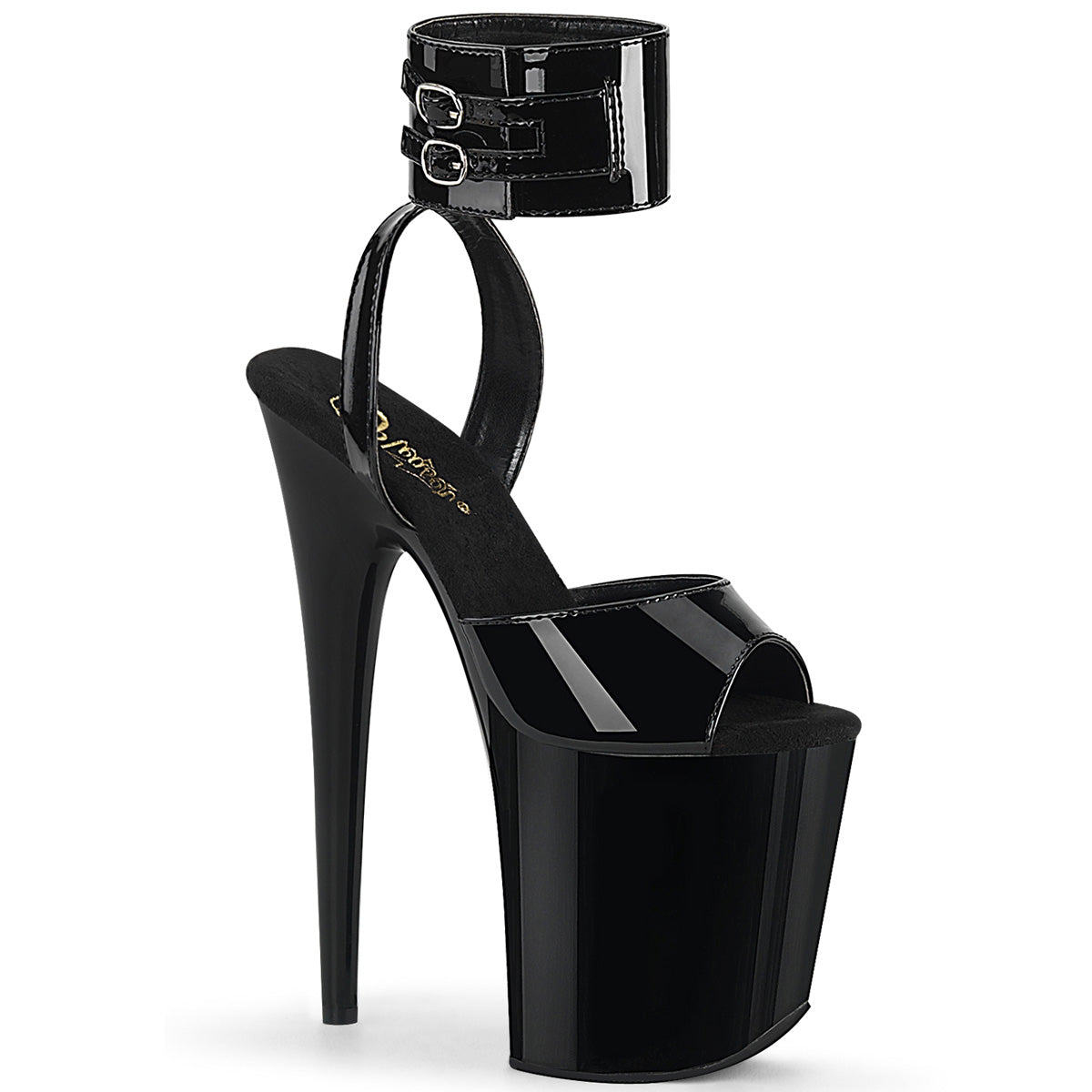 Pleaser Flamingo 891 Strap Sandal - Black