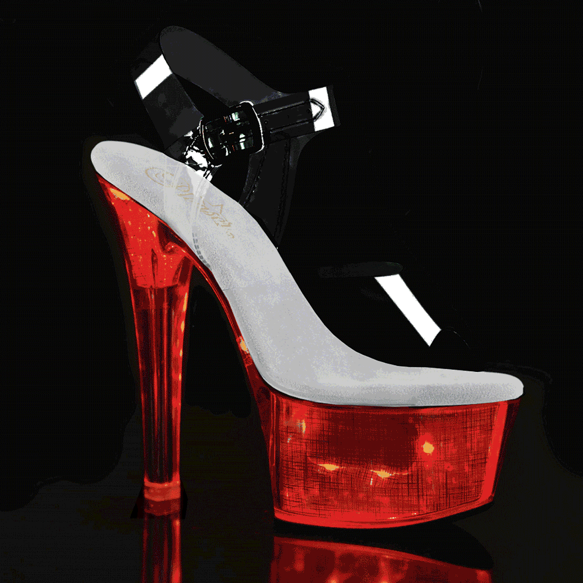 Pleaser Flashdance 608CH Strap Sandal