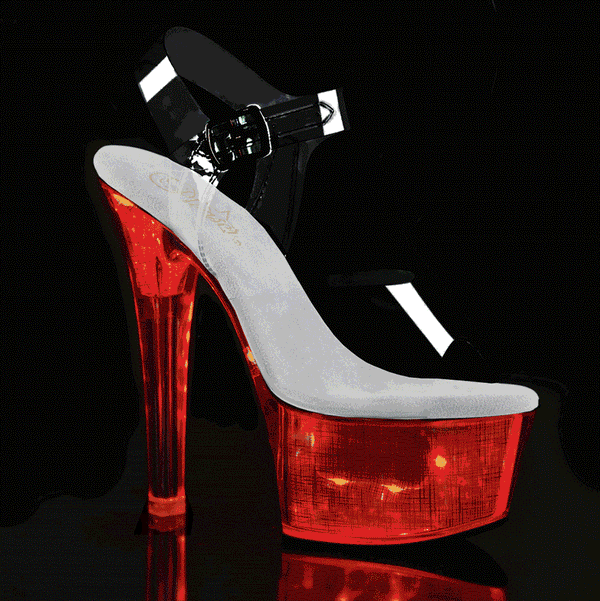 Pleaser Flashdance 608CH Strap Sandal