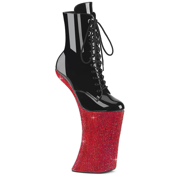 Pleaser Forbidden 1020BEJ Lace-Up Ankle Boot
