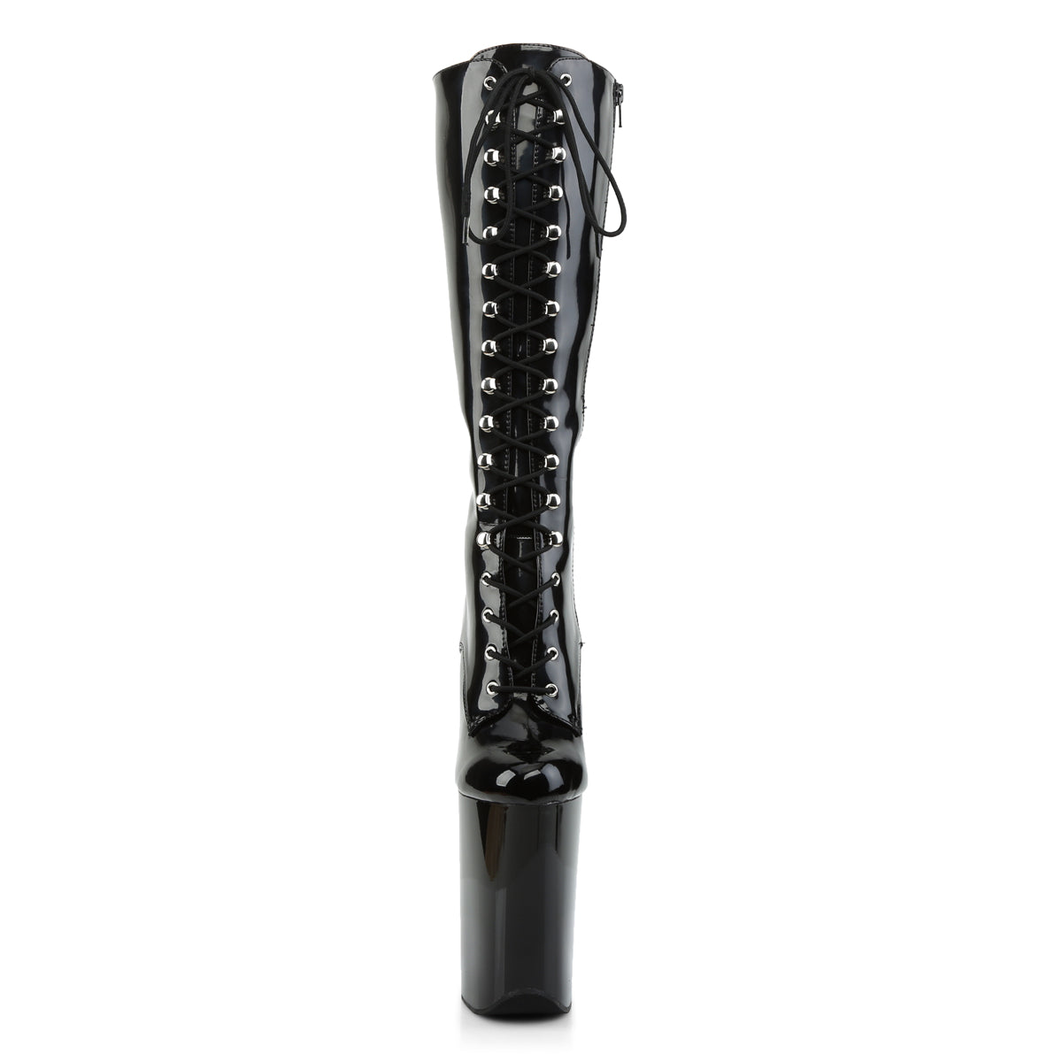 Pleaser Infinity 2020 Lace-Up Knee High Boot - Black - Bild 2