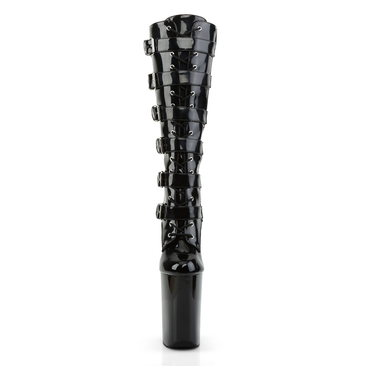 Pleaser Infinity 2049 Lace-Up Knee High Boot - Black - Bild 2