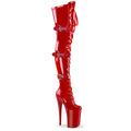 Pleaser Infinity 3028 Buckle Boot - Red