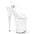 Pleaser Infinity 908MG Glitter Sandal - Clear