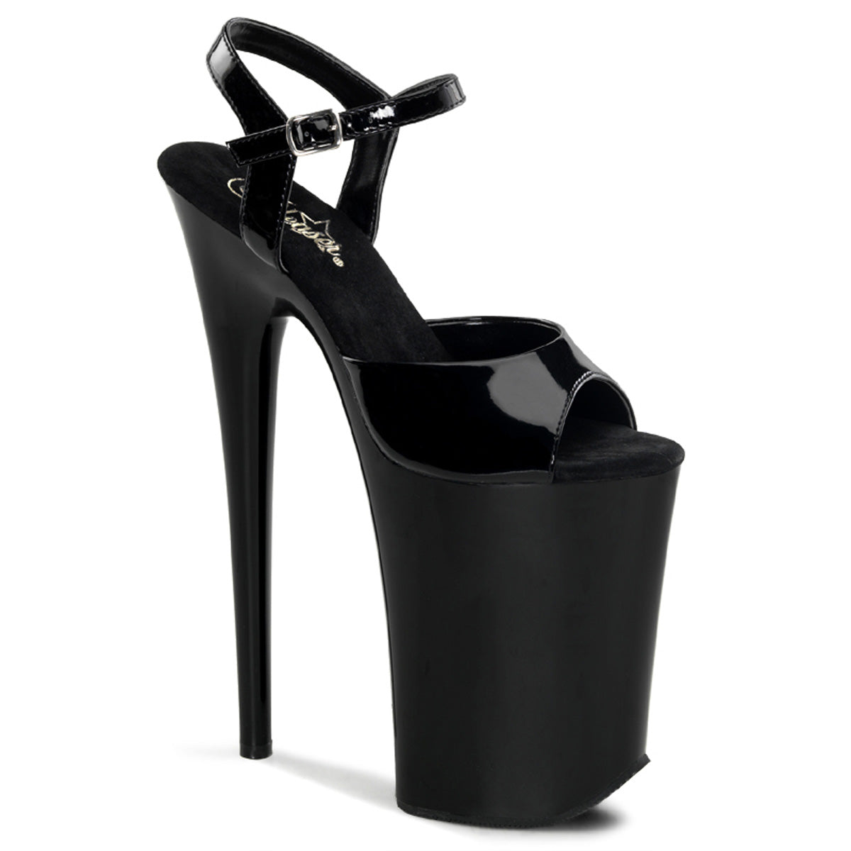 Pleaser Infinity 909 Strap Sandal - Black
