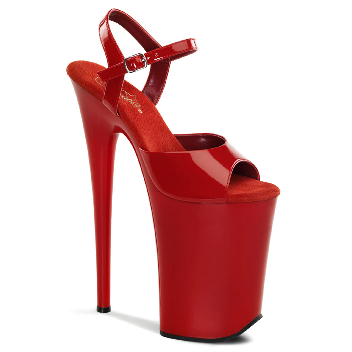 Pleaser Infinity 909 Strap Sandal - Red