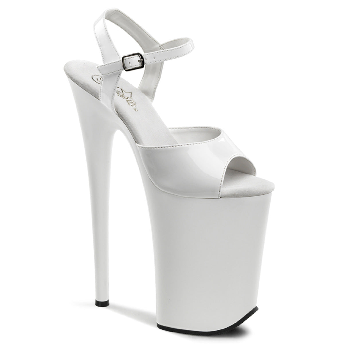 Pleaser Infinity 909 Strap Sandal - White