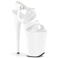 Pleaser Infinity 997 Strap Sandal - White