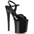 Pleaser Naughty 809 Strap Sandal - Black