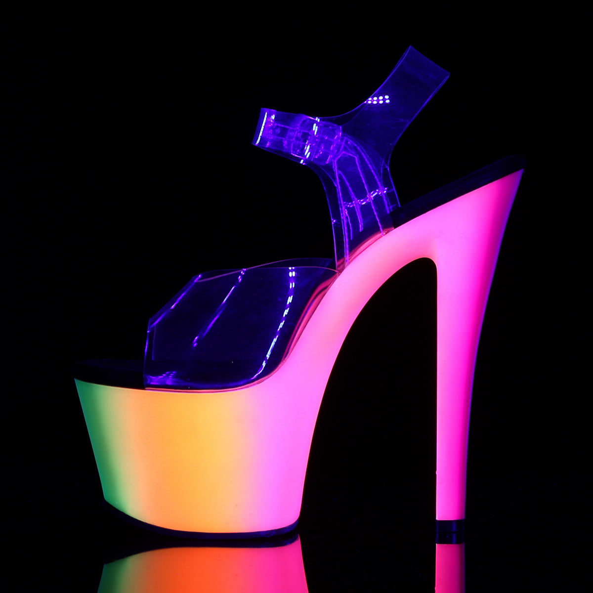 Pleaser Rainbow 308UV Strap Sandal - Bild 3