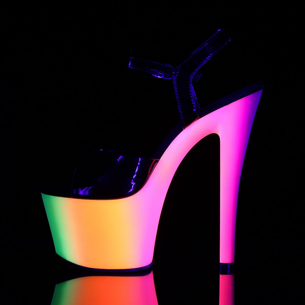 Pleaser Rainbow 309UV Strap Sandal - Bild 3