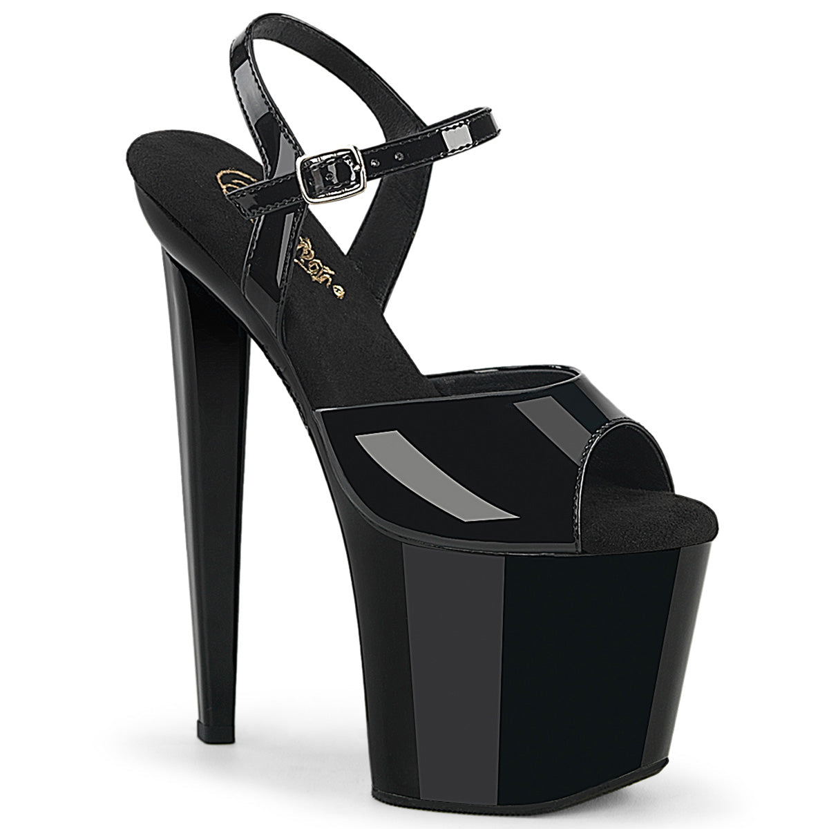 Pleaser Razzle 809 Strap Sandal - Black