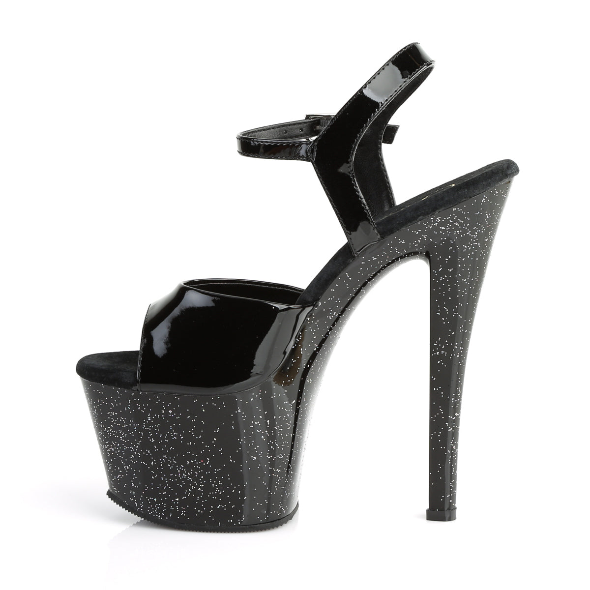 Pleaser Sky 309MG Glitter Sandal - Black - Bild 3