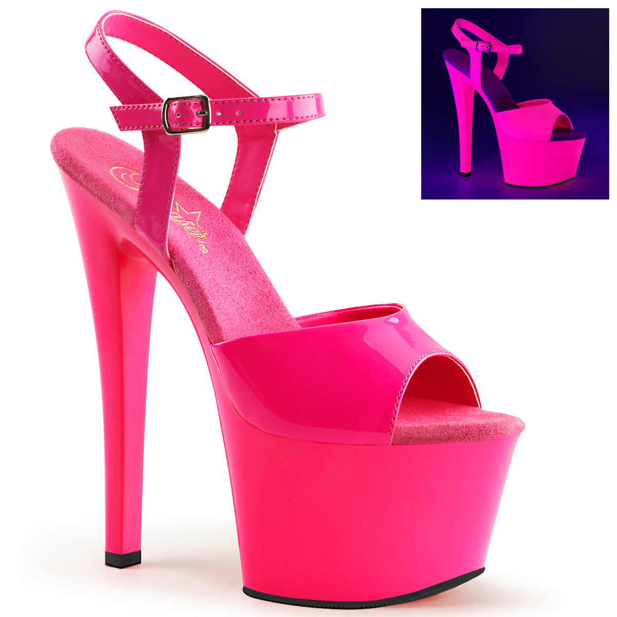 Pleaser Sky 309UV Strap Sandal