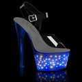 Pleaser Echolite 708 Strap Sandal