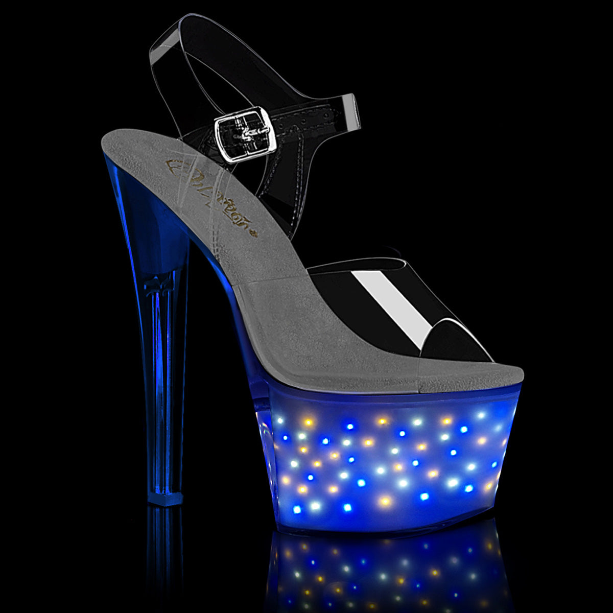 Pleaser Echolite 708 Strap Sandal