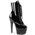 Pleaser Stardance 1020 Lace-Up Ankle Boot - Black