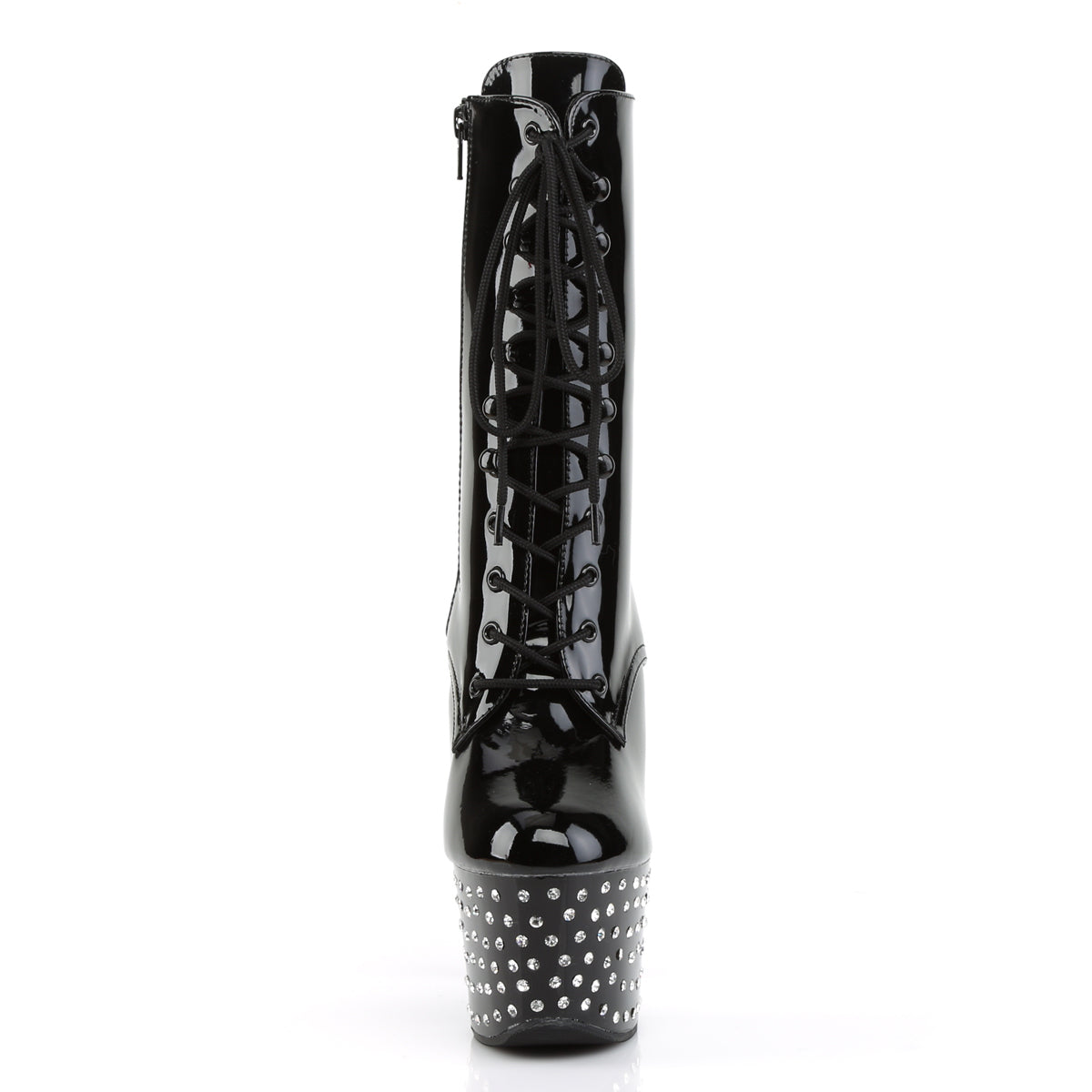 Pleaser Stardust 1020-7 Lace-Up Ankle Boot - Black - Bild 2