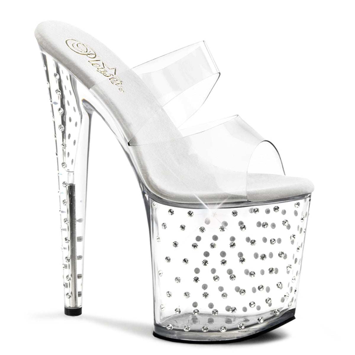 Pleaser Stardust 802 Slide - Clear