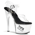 Pleaser Tipjar 708-5 Strap Sandal