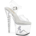 Pleaser Unicorn 708TGRS Strap Sandal - Clear